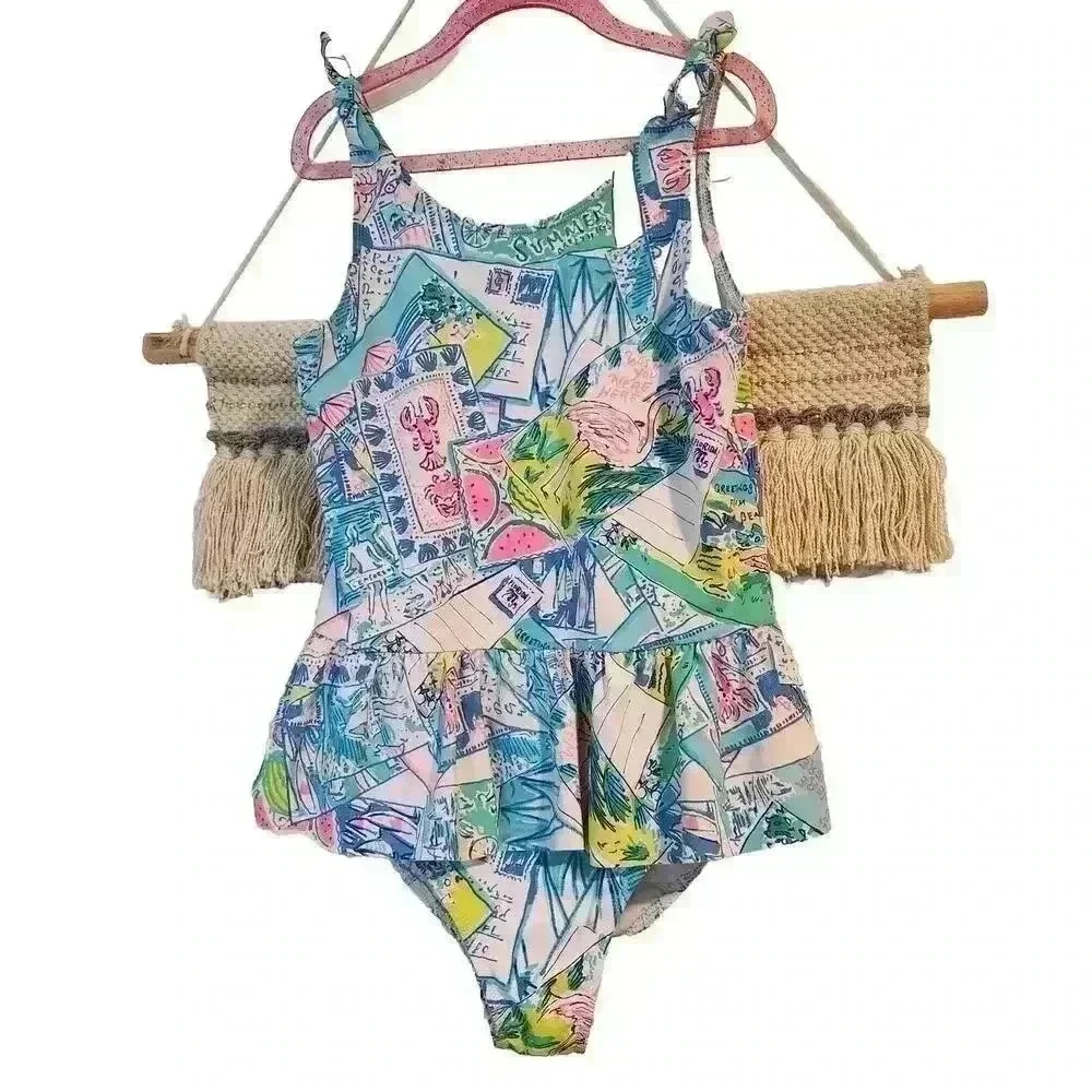 Girl's UPF 50+ Vossie Swimsuit |‎ Size 10 - Lilly Pulitzer